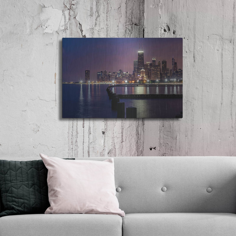 «Chicago North Beach» par AKG, H 24 po x l 36 po