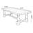 Walnut Rectangular Solid Wood Dining Table-12507745