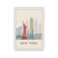 «New York City», illustration des villes américaines, impression sans cadre, affiche d'art mural de l'État de New York-362883851