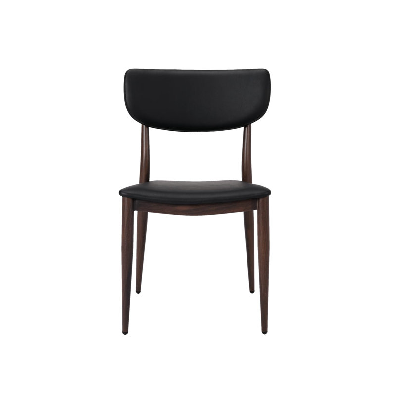 Chaise Slim, blanc (ensemble de 2), Noir