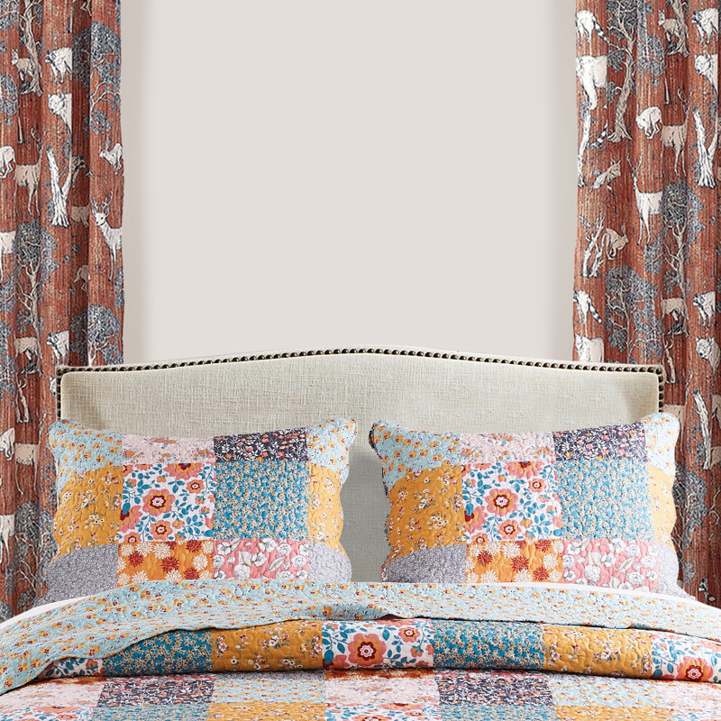 Taie d'oreiller très grande taille, imprimé floral, microfibre douce