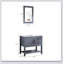 Meuble-lavabo gris 30 po avec miroir et plateau seulement