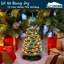 15" Ceramic Christmas Tree with Star Topper and Multicoloured LED Lights