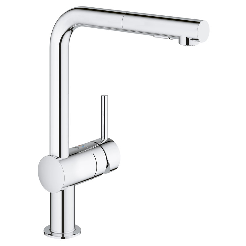 Robinet de cuisine à poignée simple avec accessoires Minta®, Chrome StarLight