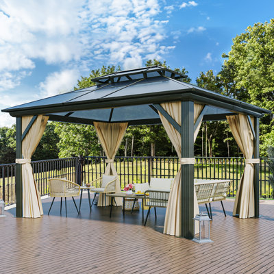 12 Ft. W X 10 Ft. D Patio Gazebo