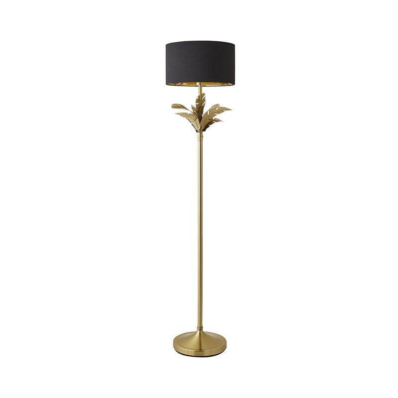 Waynesfield 157.5cm Polished Traditional Floor Lamp, Black, Yes