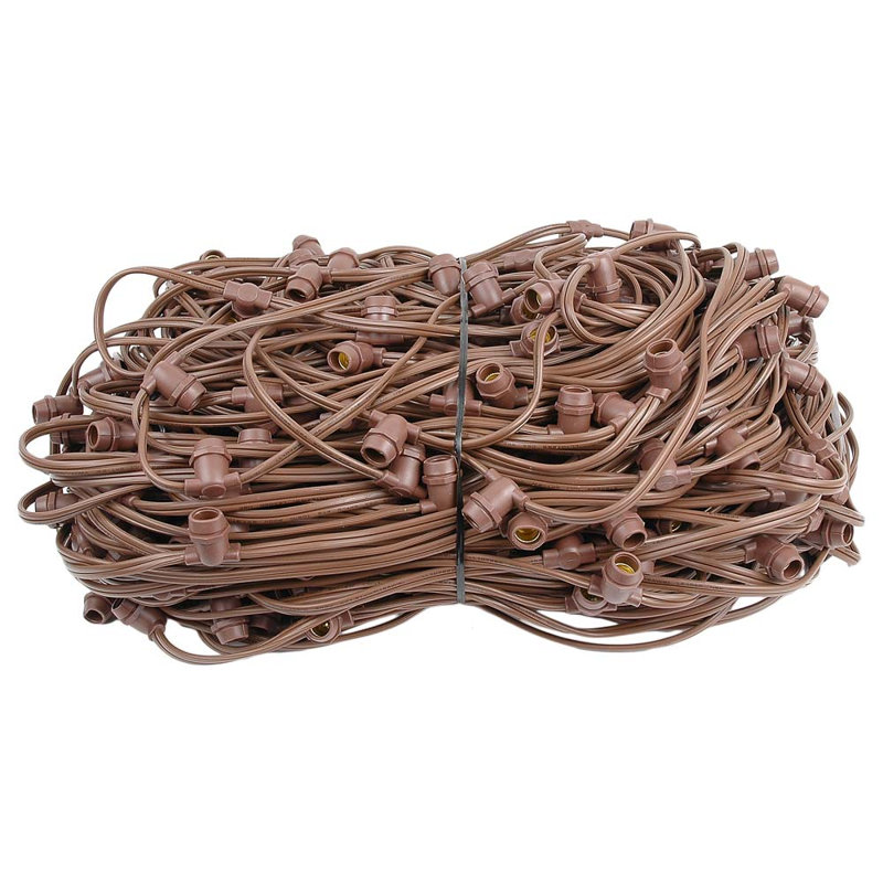 Outdoor 330 - Bulb 11'' Plug-in Novelty String Light, Brown