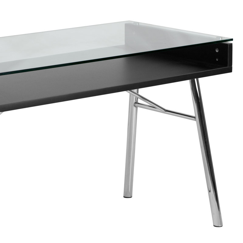 Desk with Tempered Glass Top