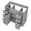 Base de meuble-lavabo simple 35,60 po seulement-98346916