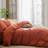 BESTOUCH Duvet Cover Set 100% Washed Cotton Linen Feel Lightweight-115115465-114986045
