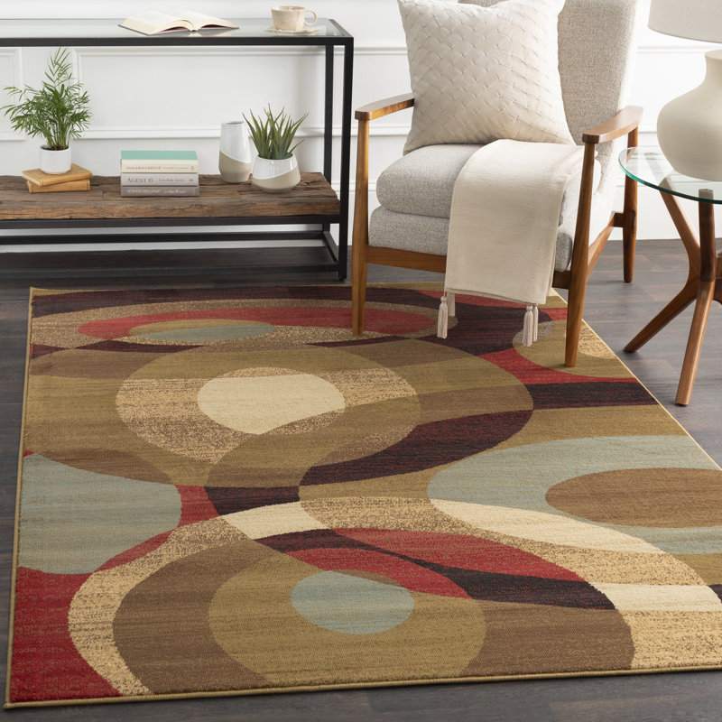 Tapis en jute / sisal caramel à motif géométrique Oceola, Tapis de couloir 2 pi x 7 pi 5 po