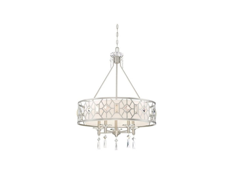 6EAA3DD1165A48A7B5E4D357B7D4F5A6 Lustre cauthen à 5 lumières (cristal)