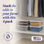Contenant de rangement en plastique empilable Homz-106886844-106886843