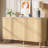 59.74" Modern Walnut Buffet Sideboard Cabinet With Storage
