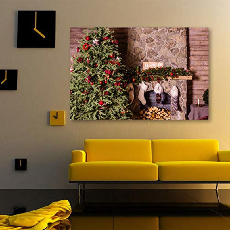 Christmas Tree X12 - Photographie sur toile tendue, H 12 po x l 18 po