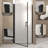 Pivot Shower Door With Aluminum Frame-124898855