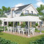 Tente avec auvent Pop Up Outsunny