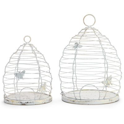 Décor Beehive Bird Cages Nested Set of 2
