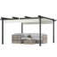 Auvent rétractable pour pergola 13 'x 13' avec structure en aluminium plus solide, abri extérieur pour parasol pour jardin, patio, cour, terrasse-107700523