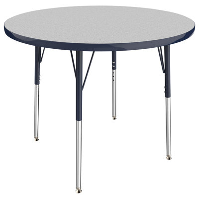 Round T-Mold Adjustable Height Activity Table