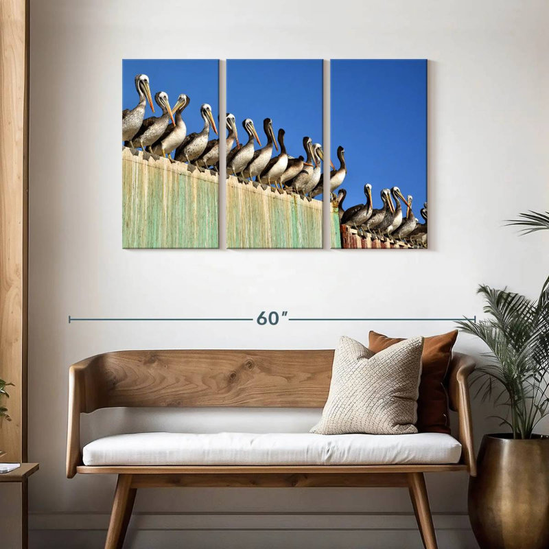 Brampt Pelican Party, 28" H x 45" W