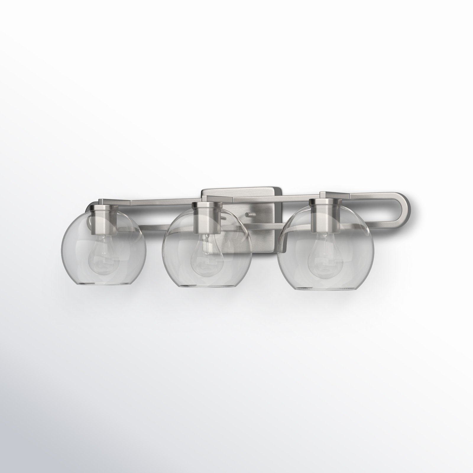 Eveline 3-Light Dimmable Vanity Light, Brushed Nickel