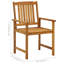 Ensemble de 2 chaises d'appoint d'extérieur Blaire, bois d'acacia, coussins-106483336