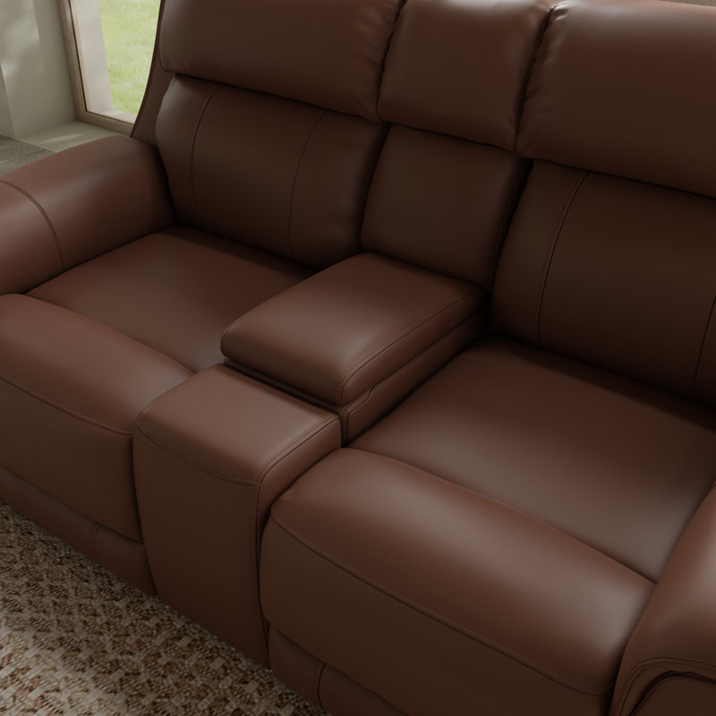 Causeuse inclinable électrique double avec console, Pacane
