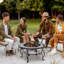 Abduljabaar Round Steel Wood Burning Fire Pit