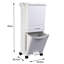 Plastic Step On Waste Bin - 30L
