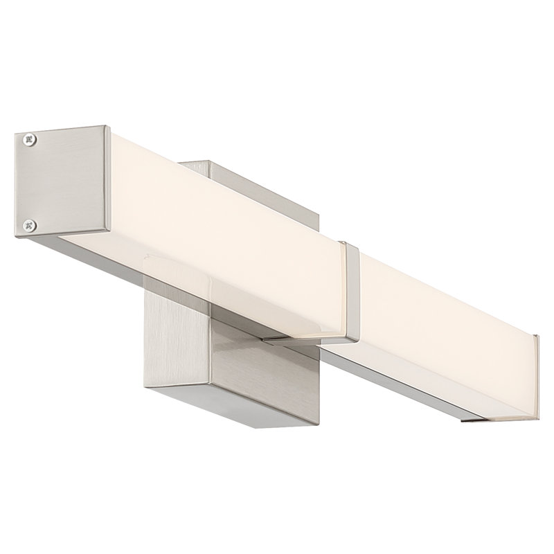 Meuble-lavabo à DEL 3CCT Mandi - Finition acier brossé