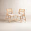 Shaylie Upholstered Seat Folding Dining Chair-1145016037