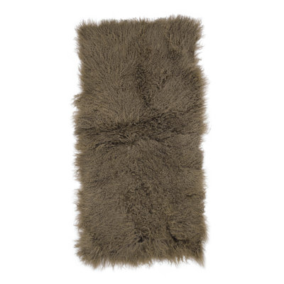 Sheepskin Area Rug in Pewter