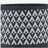 Ceramic 8" Aztec Planter on Wooden Stand, Gray-1555500736
