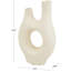 Paper Mache Abstract Rounded Decorative Vase with Double Openings-1117019867