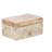 Lemoore Mango Wood Floral Decorative Brown Box with Hinged Lid Set