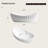 MonBlari 23" X 13" Ingot Solid Surface Bathroom Sink Matt White-120971336