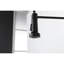 Robinet escamotable noir mat à usage industriel, acier inoxydable robuste, robuste