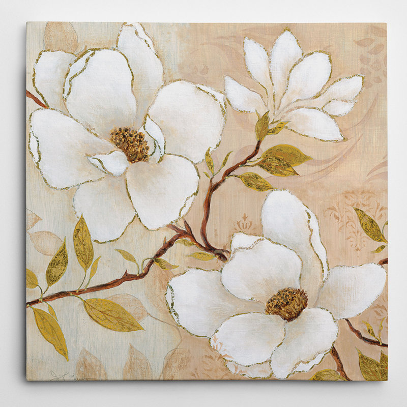 « golden dogwood ii » par eugene tava, reproduction d’art sur toile tendue encadrée, H 24 po x l 24 po x P 1,5 po