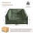 4-Piece Corduroy Upholstered Modular Sectional Sofa-1017332632