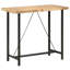 Sean Solid Wood Top Metal Base Dining Table-68799625