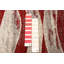 Tapis ivoire / rouge à motif abstrait Juriaan-860459071