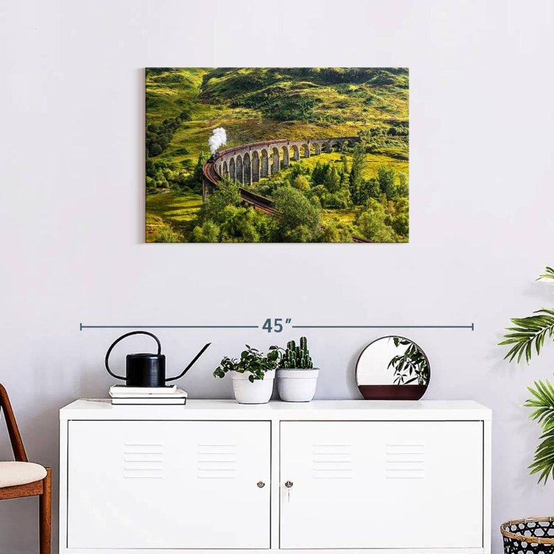Lilie Glenfinnan, chemin de fer du viaduc, H 20 po x l 30 po