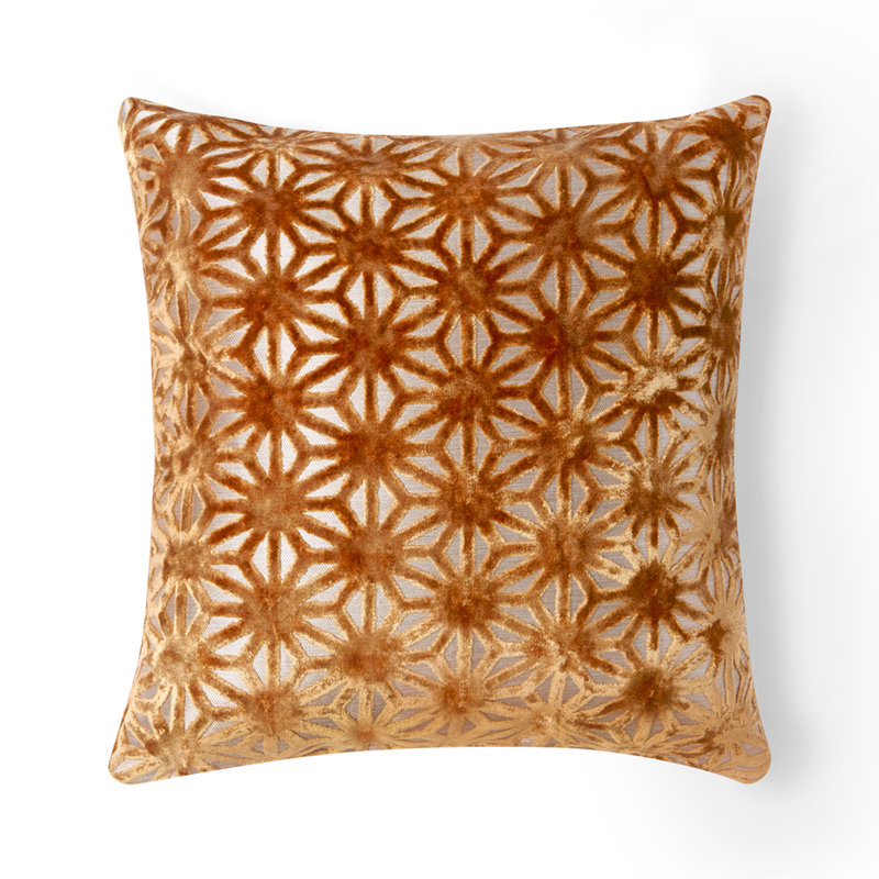 Sundown Scene Floral Throw Pillow