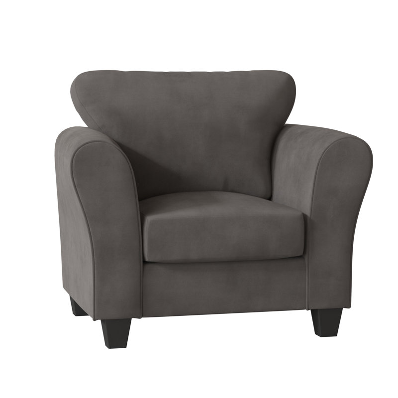 Fredericktown Upholstered Armchair, Bulldozer Graphite