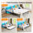 Daybed With Charging Station And LED Lights,Heavy Duty Metal Day Daybed With Pop Up Trundle, No Box Spring Needed-110431118-121846899