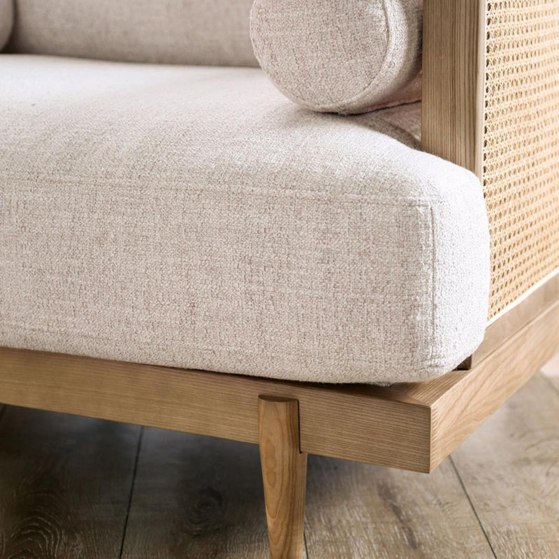 Chaise Mid-Century moderne, Chêne clair