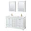 Ensemble de meuble-lavabo double 60 "avec miroir Deborah-357861957-357861965-357866697