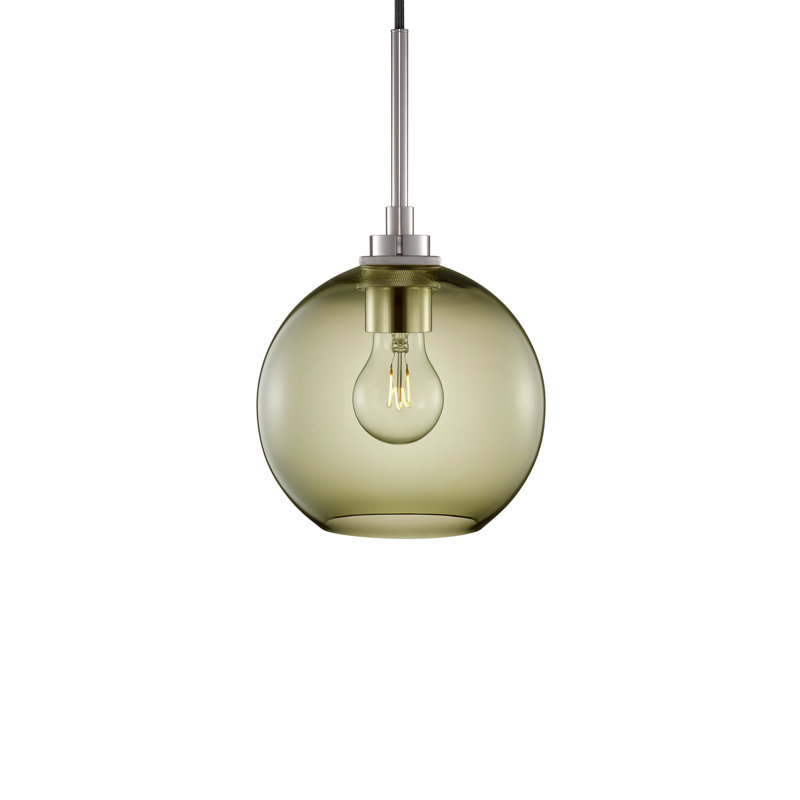 Solitaire 1 - Light Pendant, Moss, Polished Nickel