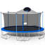 Trampoline avec panier de basketball, échelle et filet de sécurité